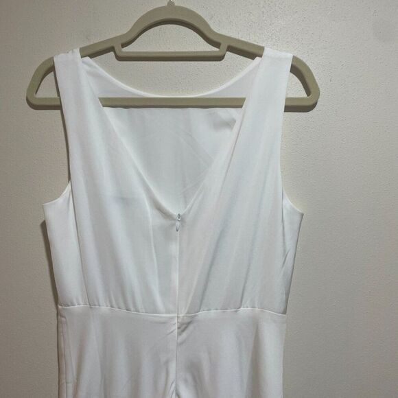 Baltic Born Sz L Molly Mod White Maxi Dress Elegant Timeless Classic Formal - Picture 8 of 11
